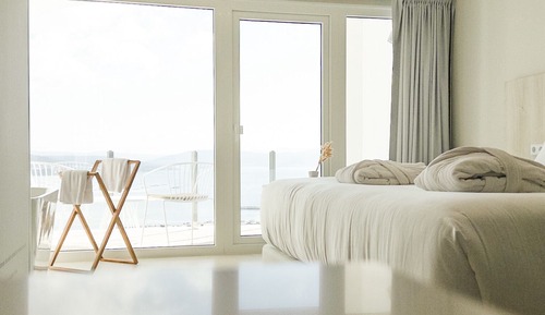 Habitación superior, 1 cama de matrimonio grande, balcón, vistas al mar