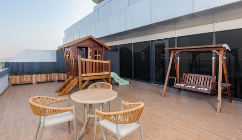 Estudio, 1 cama de matrimonio grande