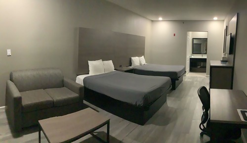 Habitación, 2 camas de matrimonio, accesible para personas con discapacidad, no fumadores