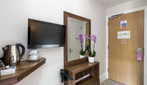 Habitación con 2 camas individuales, vistas al jardín
