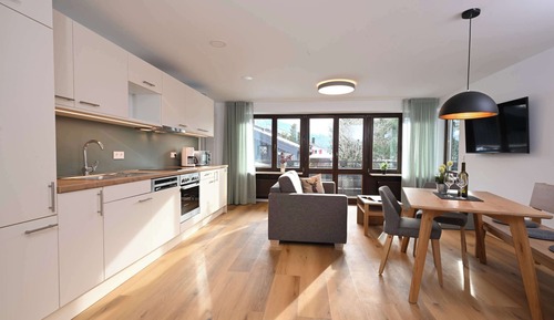 2-Raum Familienapartment, 1 Doppelbett, separates Nebengebäude, ohne Hotelservices