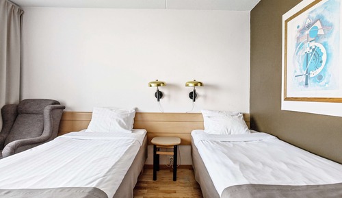 Habitación estándar, 2 camas individuales, no fumadores, en la zona del patio