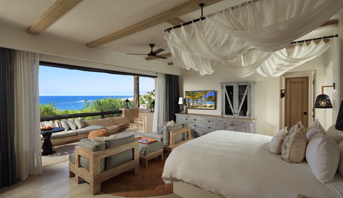 Habitación, 1 cama de matrimonio grande, frente al mar (Spa Casita)