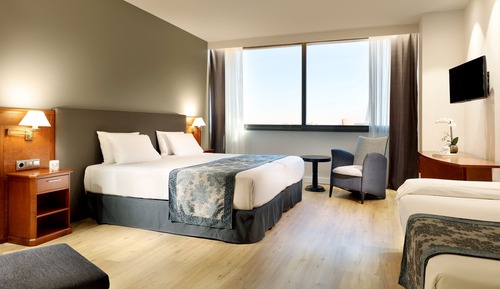 Habitación con 1 cama doble o 2 individuales
