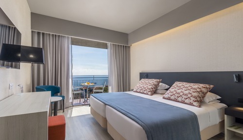 Habitación individual, vistas al mar