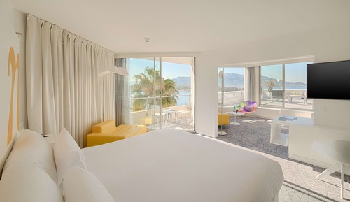 Suite, terraza, vistas al mar (nhow)
