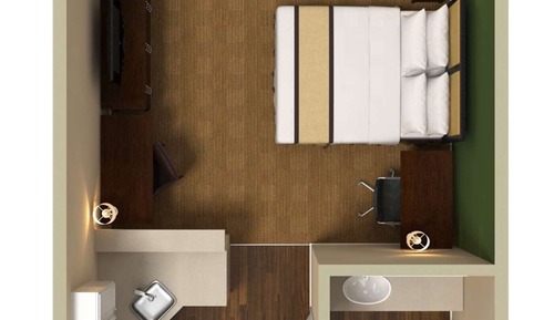 Estudio, 1 cama de matrimonio grande, no fumadores