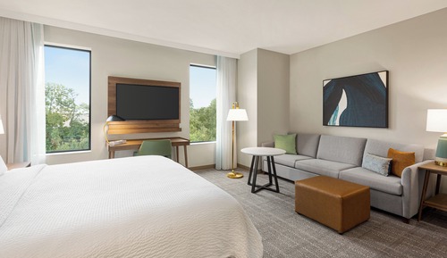 Suite estudio, 1 cama de matrimonio, cocina