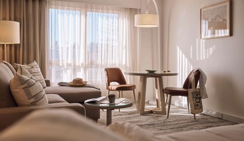 Habitación, 1 cama de matrimonio grande, vistas a la ciudad