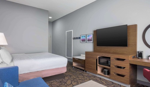 Habitación, 1 cama de matrimonio grande, frigorífico