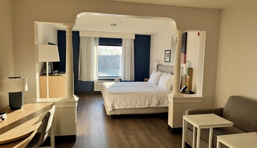 Habitación, 1 cama de matrimonio grande con sofá cama