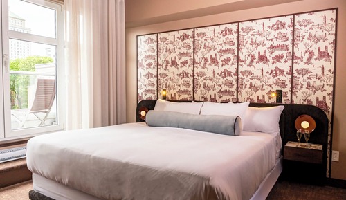 Suite superior, 1 cama de matrimonio grande con sofá cama (Penthouse Ville-Marie)