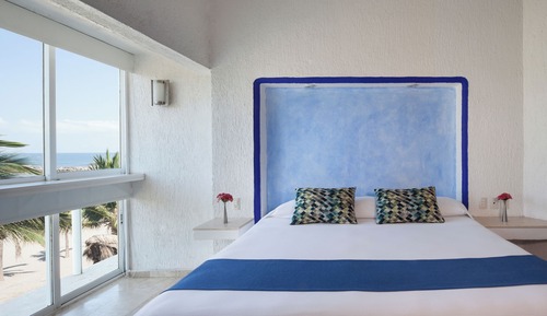 Habitación superior, 1 cama de matrimonio grande, vistas al mar