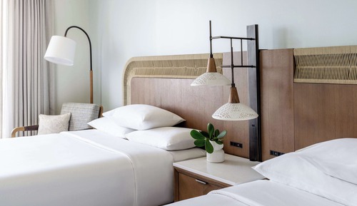 Habitación, 2 camas de matrimonio, balcón