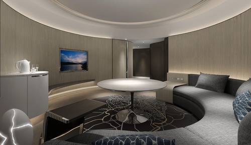 Suite ejecutiva, 1 cama de matrimonio grande, vistas a la ciudad