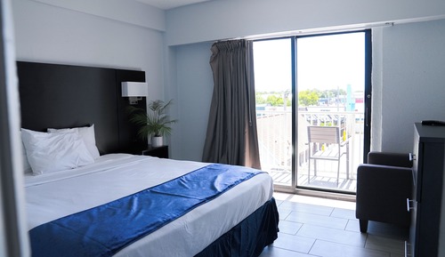 Suite Deluxe, 1 cama de matrimonio grande con sofá cama, vistas al mar