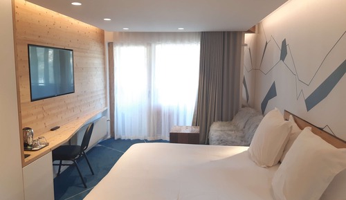 Habitación Deluxe, 1 cama de matrimonio grande, no fumadores, vistas a la montaña