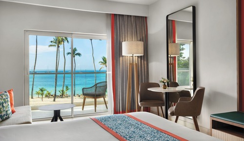 Habitación Club, 1 cama de matrimonio grande, frente al mar (Preferred)