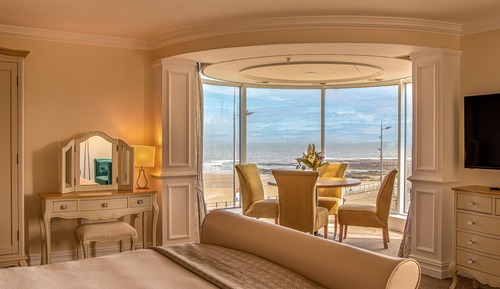 Habitación familiar, vistas al mar
