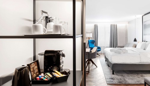 Privilege, Habitación, 1 cama de matrimonio grande con sofá cama