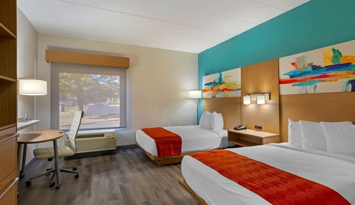 Habitación estándar, 2 camas de matrimonio, accesible para personas con discapacidad