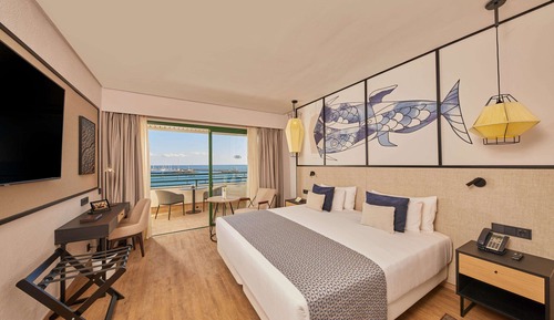 Habitación doble, terraza, vistas al mar (Preferred Club)