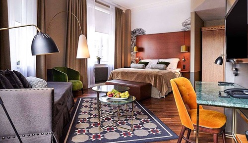 Habitación Deluxe, 1 cama de matrimonio grande con sofá cama