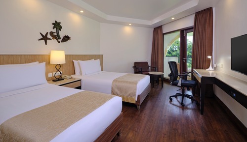 Habitación estándar, 2 camas individuales, vistas a la piscina