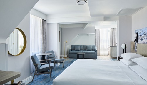 Habitación Deluxe, 1 cama de matrimonio grande con sofá cama, no fumadores