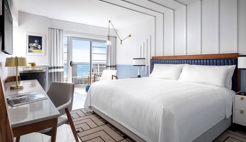 Habitación Premium, 1 cama de matrimonio grande, vistas al mar, en una planta alta (Balcony)
