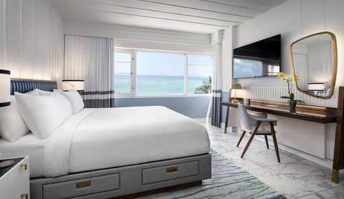 Habitación, 1 cama de matrimonio grande, no fumadores, vistas al mar