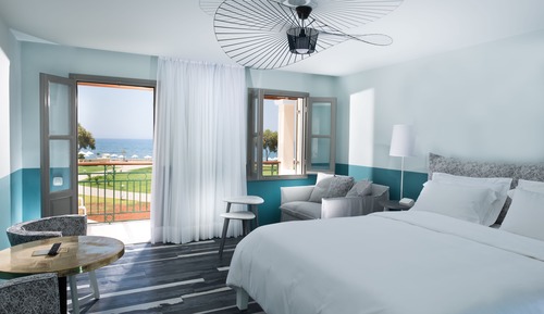 Habitación de lujo, terraza, vistas al mar
