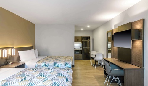 Habitación estándar, 2 camas dobles, no fumadores, cocina básica