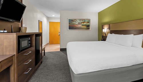 Habitación estándar, 1 cama de matrimonio grande, no fumadores, frigorífico y microondas