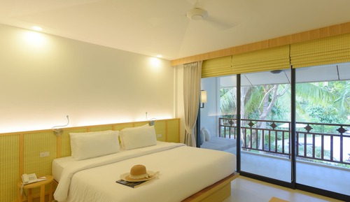 Habitación Deluxe doble, 1 cama de matrimonio grande, vistas al jardín