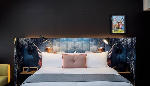 Habitación de lujo, 1 cama de matrimonio grande, vistas al puerto deportivo
