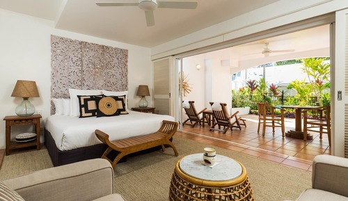 Habitación, vistas al jardín