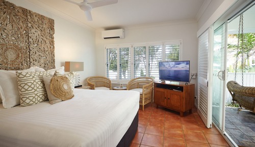 Habitación, vistas al jardín
