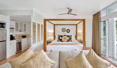 Estudio, 1 cama de matrimonio grande