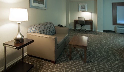 Suite, 1 cama de matrimonio grande, accesible para personas con discapacidad (Comm, Tub)