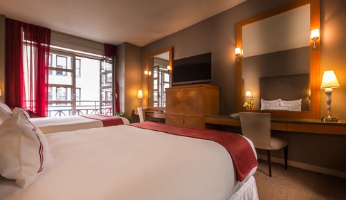 Habitación doble, 2 camas de matrimonio, balcón