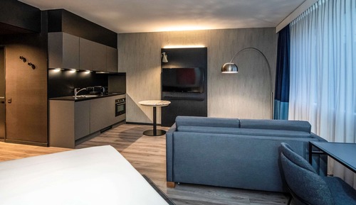 Estudio superior, 1 cama de matrimonio grande