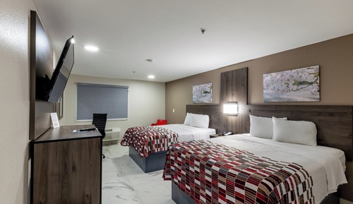 Habitación Deluxe, 2 camas de matrimonio, accesible para personas con discapacidad (Roll-In Shower)