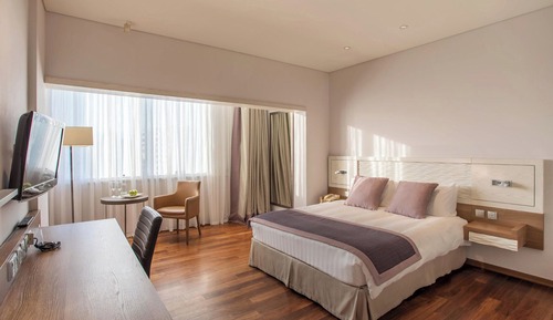 Habitación estándar, 1 cama de matrimonio grande, vistas a la ciudad