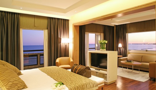 Suite, 1 cama de matrimonio grande, vistas al mar (Top Floor)