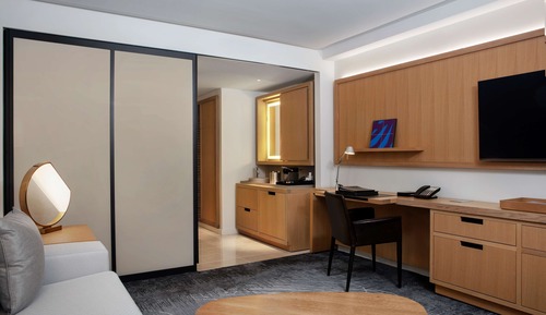 Suite Deluxe, 2 camas dobles, accesible para personas con discapacidad, bañera (Hearing)