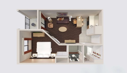 Suite presidencial, 1 cama de matrimonio grande