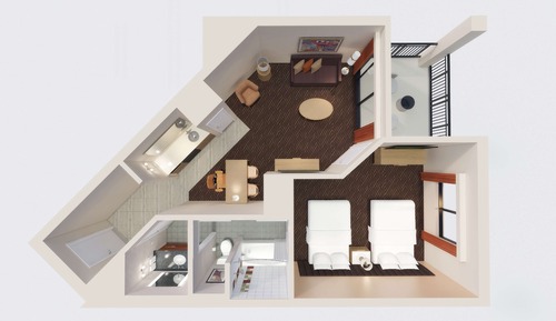 Suite, 2 camas dobles