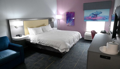 Habitación, 1 cama de matrimonio grande, accesible para personas con discapacidad, bañera