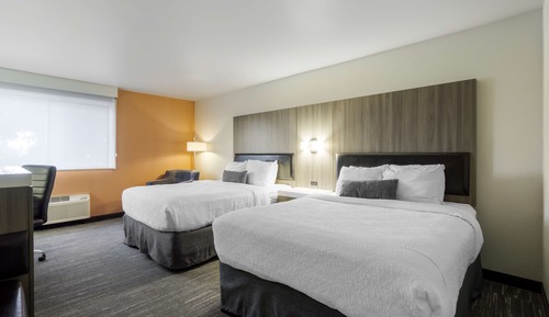 Habitación estándar, 2 camas de matrimonio, no fumadores, frigorífico y microondas
